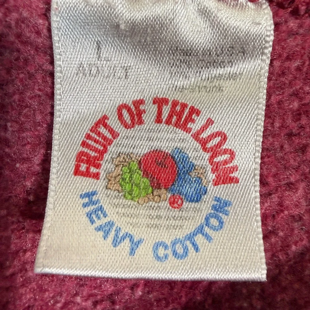 Cornell University Hoodie Men Large Red Pullover Ivy League Logo‎ 90s USA Made
